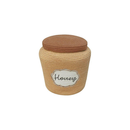 Decorative Basket Honey Pot 