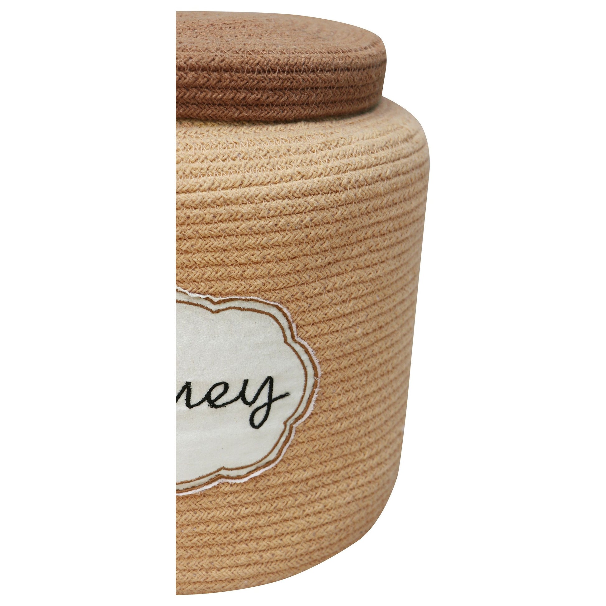 Decorative Basket Honey Pot 