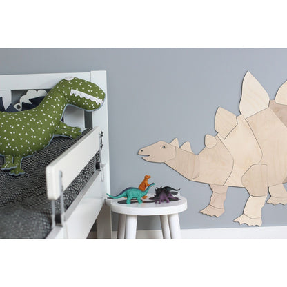 Dinosaur Stegosaurus - Wooden Wall Decoration