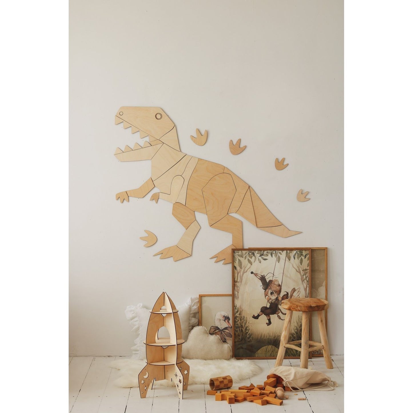 Dinosaur T-Rex – Wooden Wall Decoration