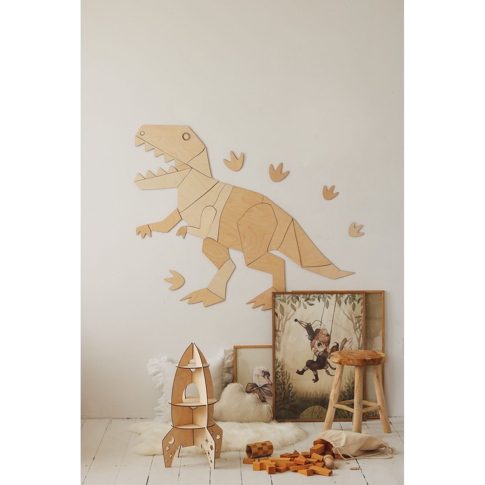 Dinosaur T-Rex – Wooden Wall Decoration