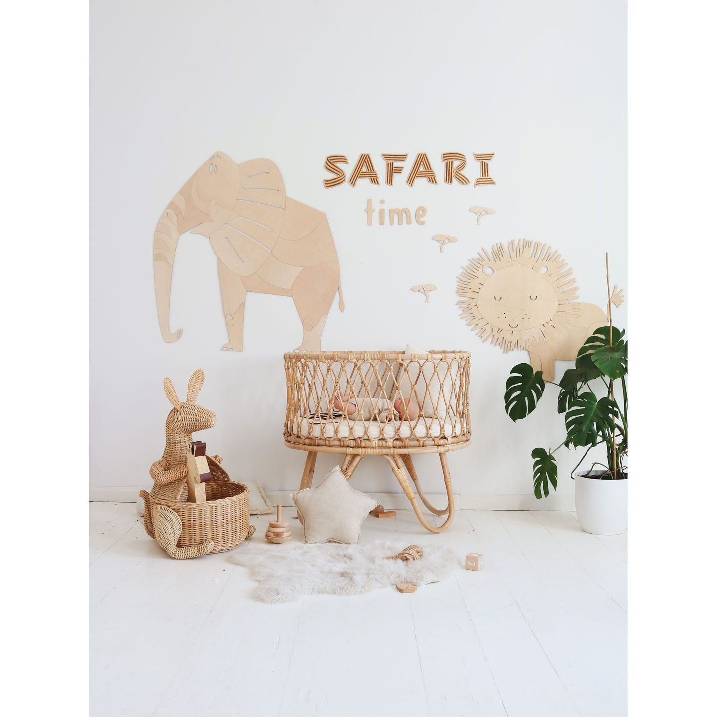 Safari Elephant – Wooden Wall Decoration
