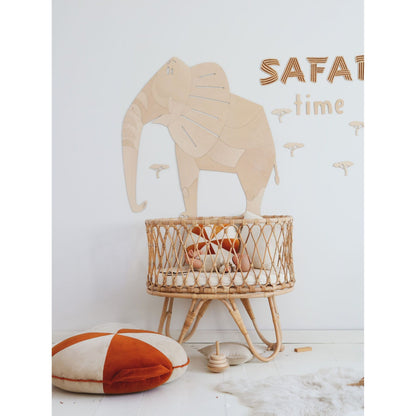 Safari Elephant – Wooden Wall Decoration