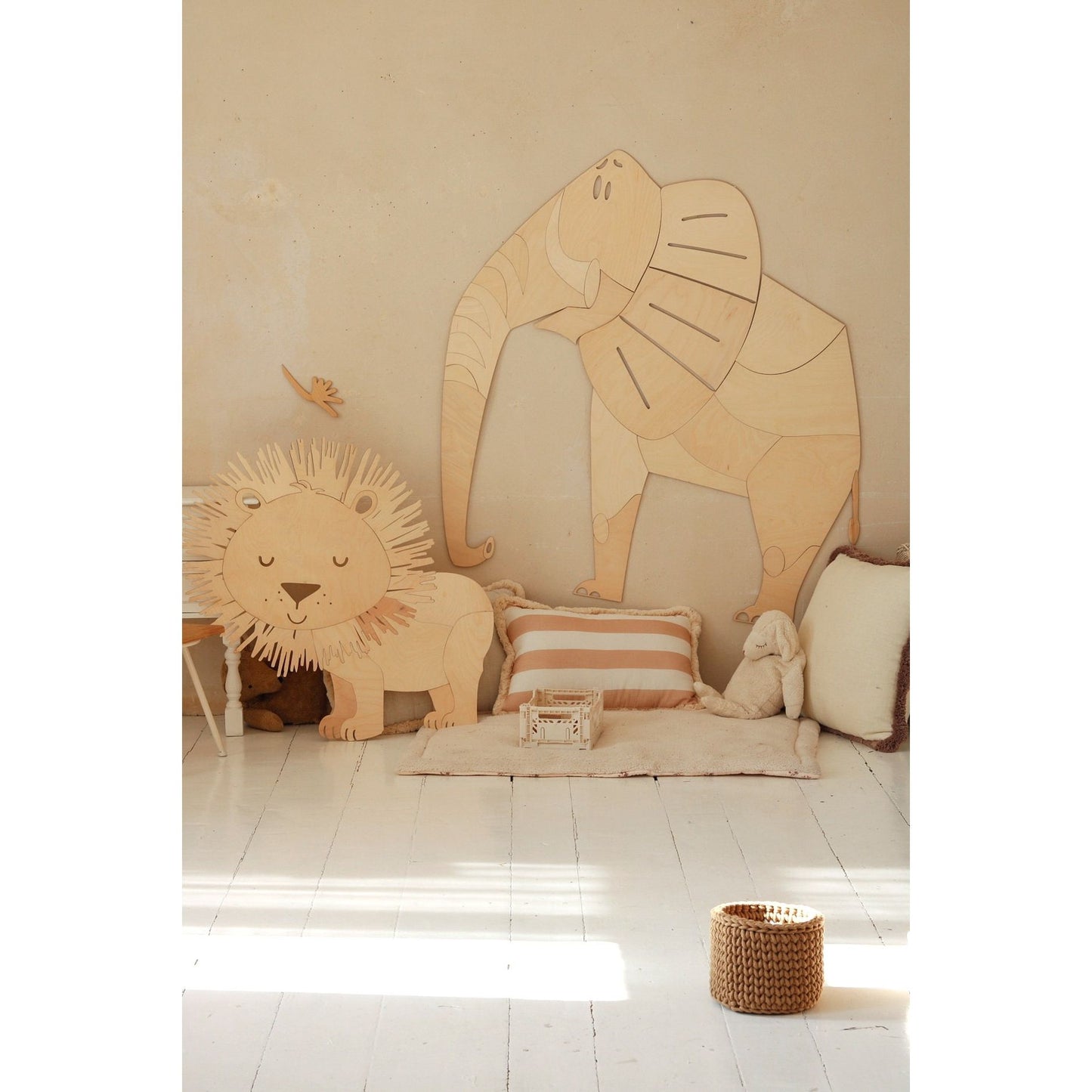 Safari Elephant – Wooden Wall Decoration