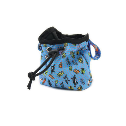 Dog treat Bag - Blue Graffiti