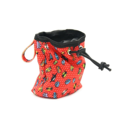 Dog treat Bag - Red Graffiti