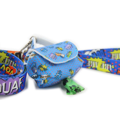 Dog Waste Bag Dispenser - Blue Graffiti