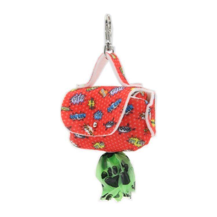 Dog Waste Bag Dispenser - Red Graffiti