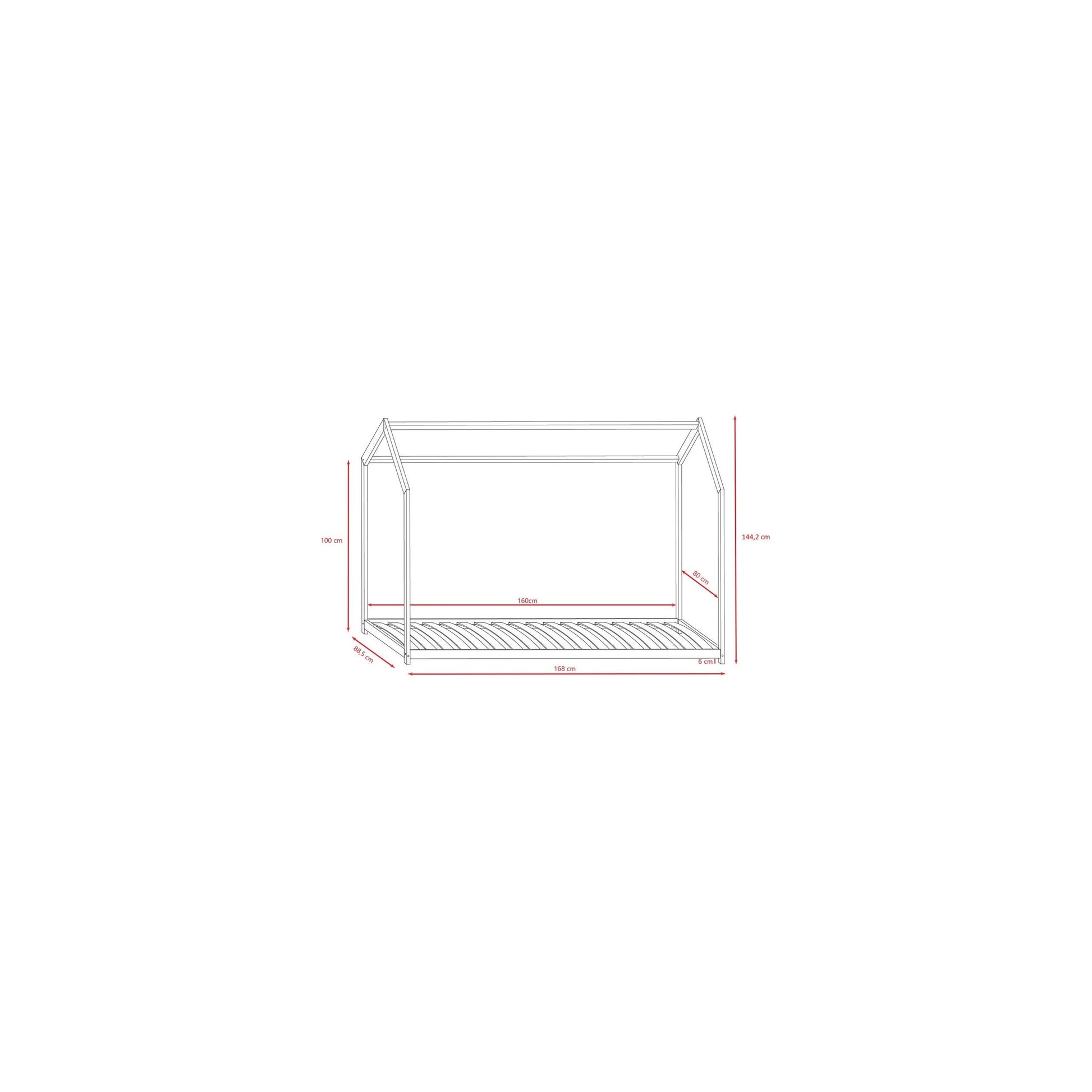 House Bed Bella - White