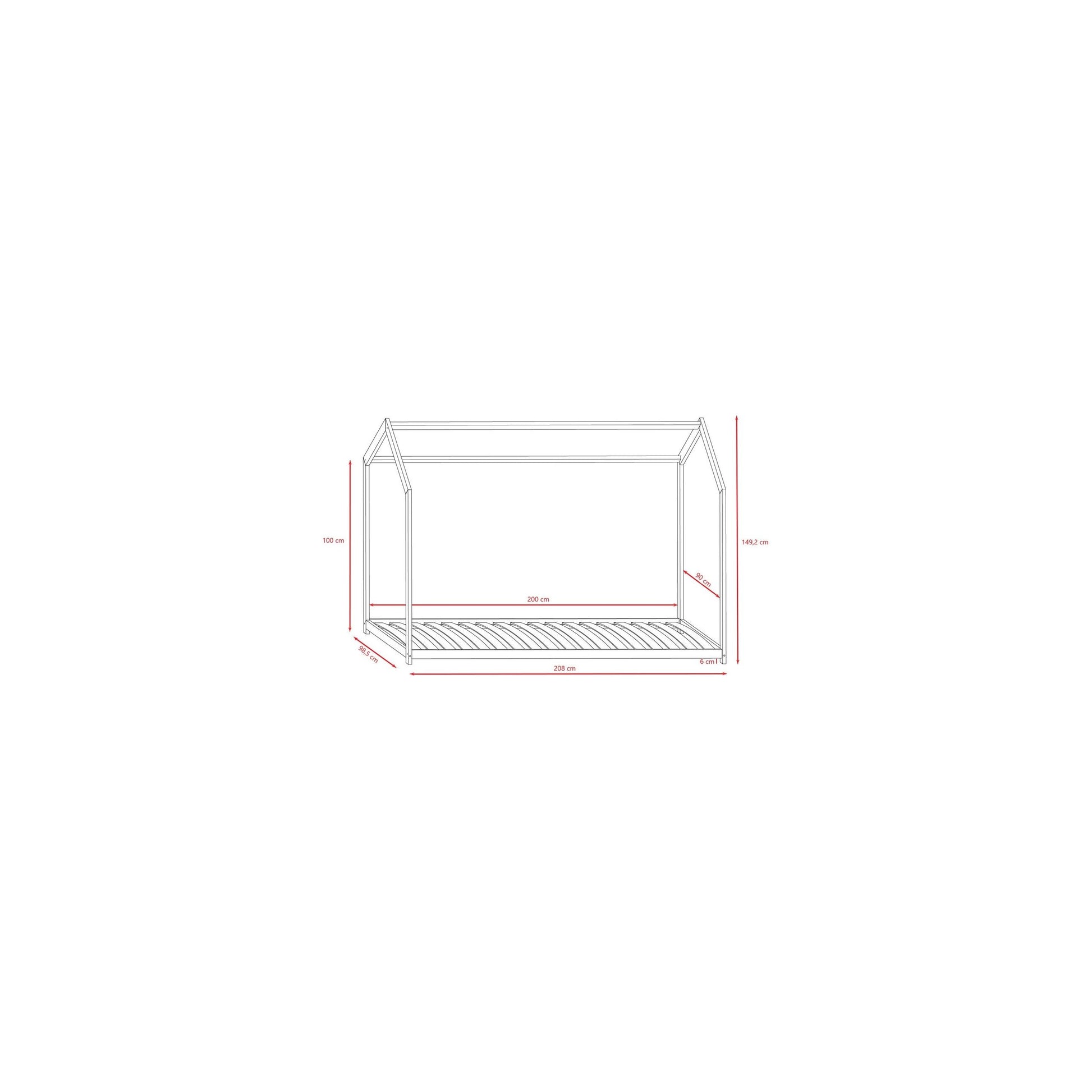 House Bed Bella - White