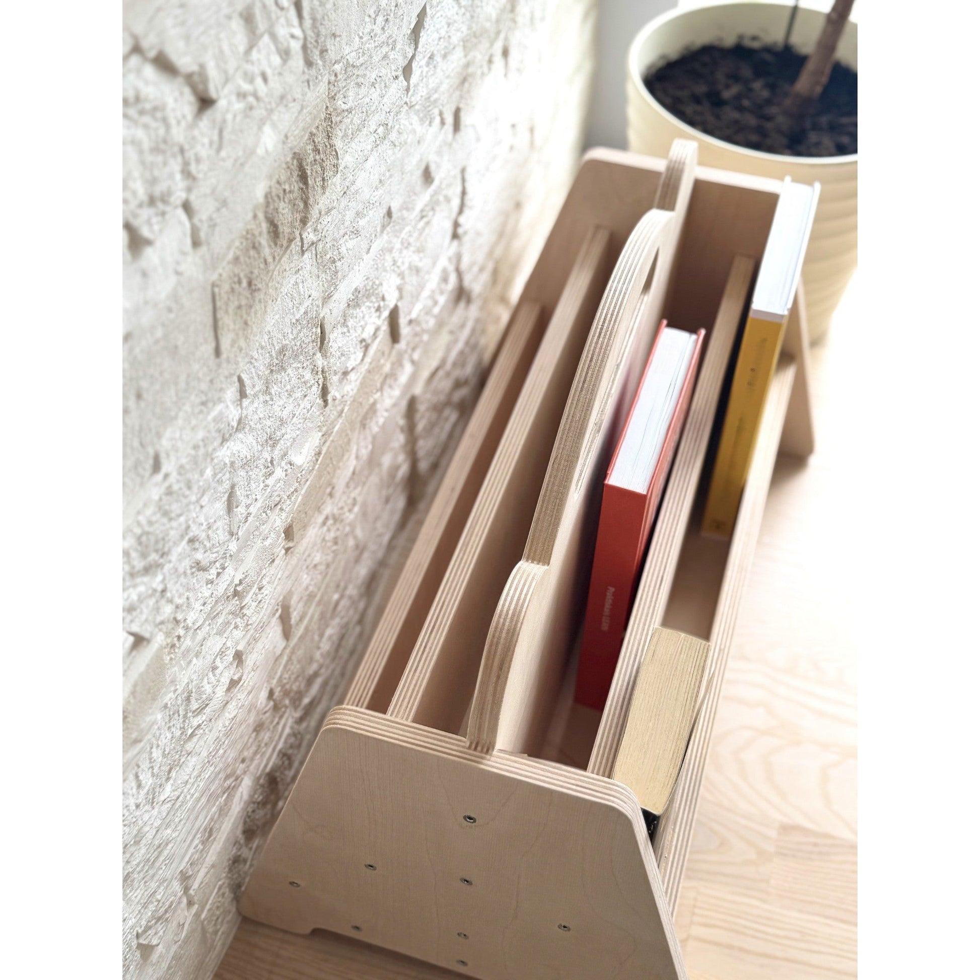 Montessori Double Sided Wooden Book Display For Kids