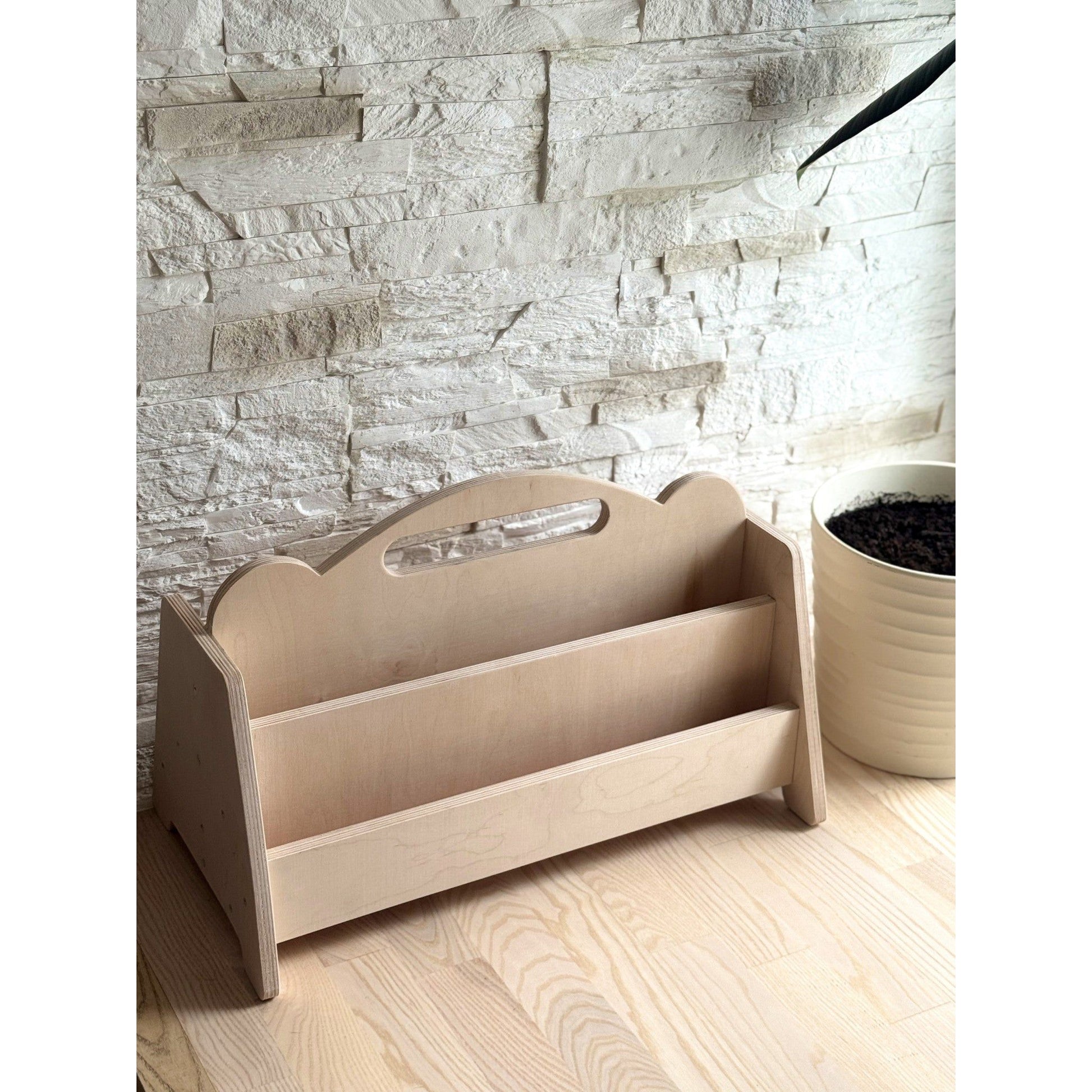 Montessori Double Sided Wooden Book Display For Kids