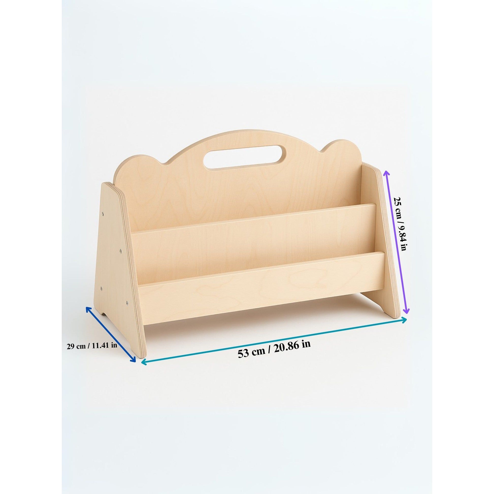 Montessori Double Sided Wooden Book Display For Kids