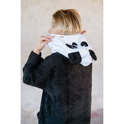Unisex OEKO-TEX Bamboo Terry Poncho PANDA - For Adults