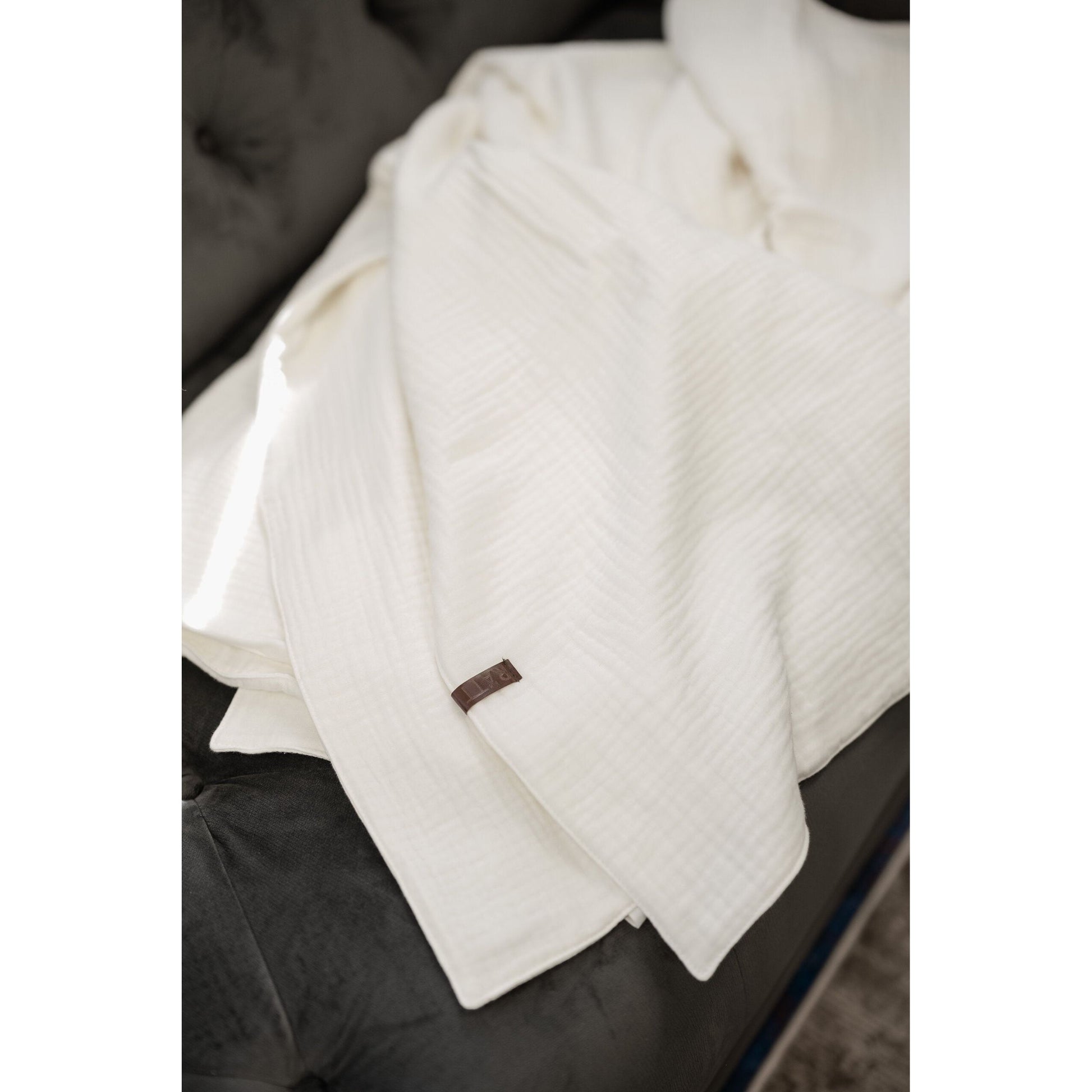 Soft Muslin Cotton Blanket - Ivory White