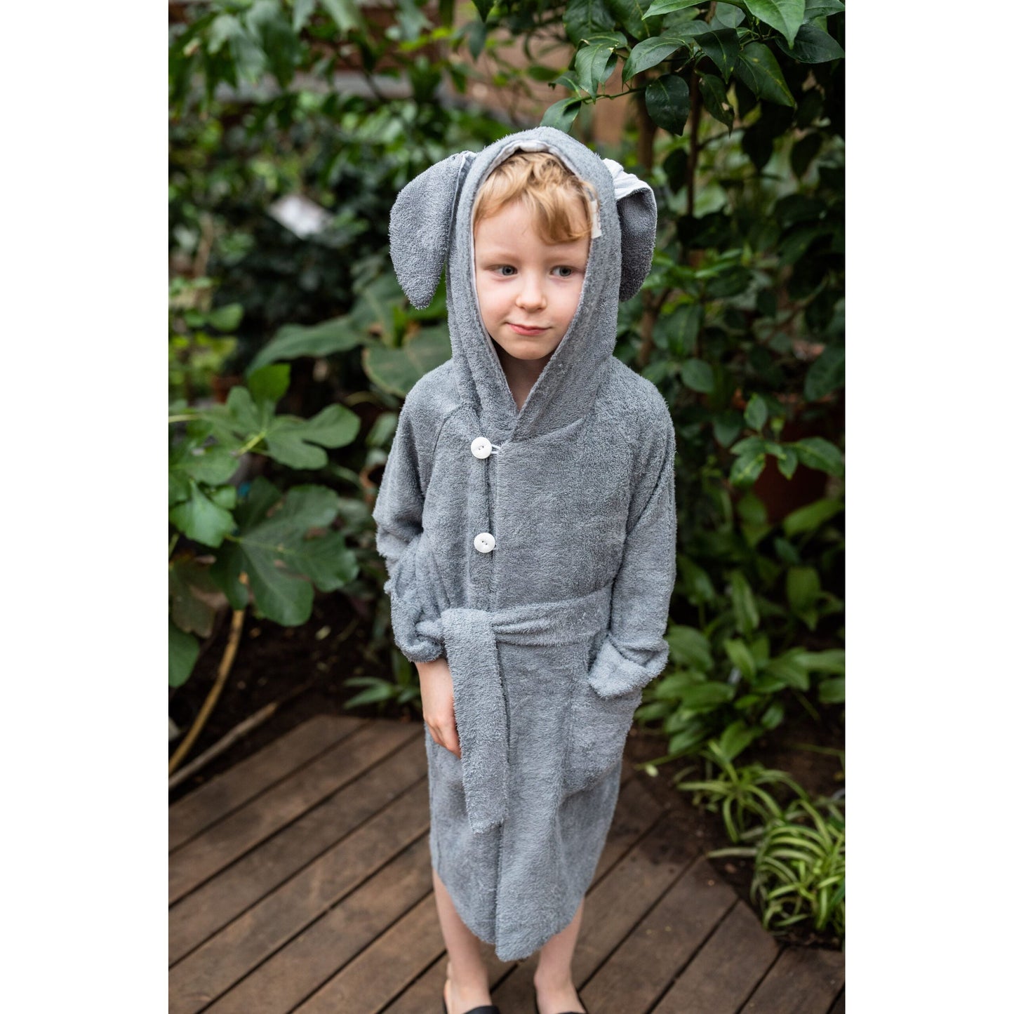 Bamboo Terry Bathrobe BUNNY - For TODDLERS (Size 82/86-116)