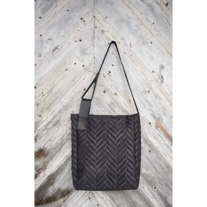 Mixed Material Handbag