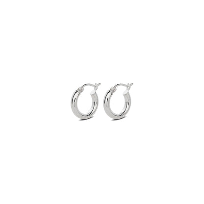 Ella Hoops Earrings - Silver
