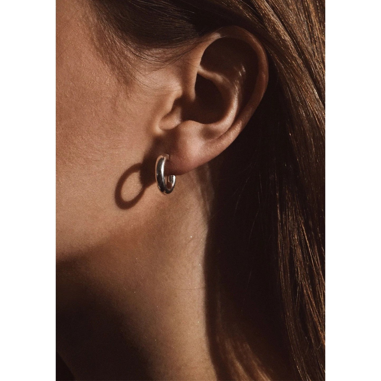 Ella Hoops Earrings - Silver