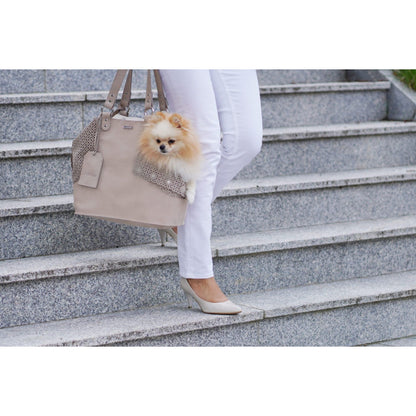Elva Dog Carrier & Personal Bag - Nude