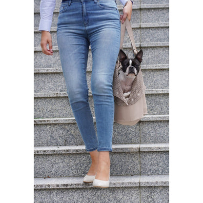 Elva Dog Carrier & Personal Bag - Nude