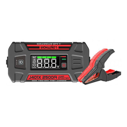 Lokithor J401X käynnistysapulaite / boosteri 2500A + 20000mAh powerbank + taskulamppu (4-in-1)