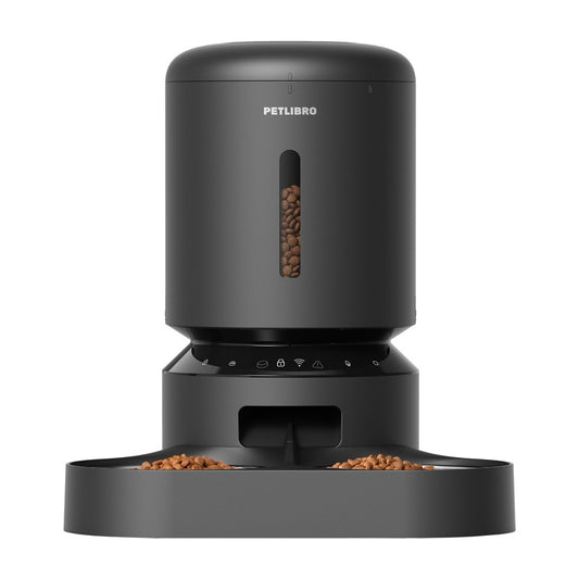 Petlibro Granary -ruoka-annostelija tuplakulholla, Wifi, 5L - Musta