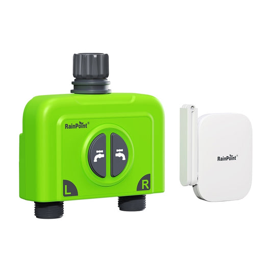 RainPoint WiFi 2-vyöhykkeen kasteluohjain yhdyskäytävällä