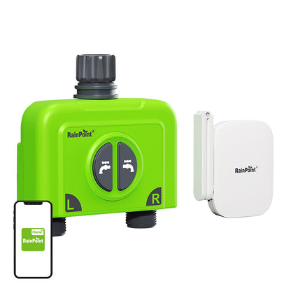 RainPoint WiFi 2-vyöhykkeen kasteluohjain yhdyskäytävällä