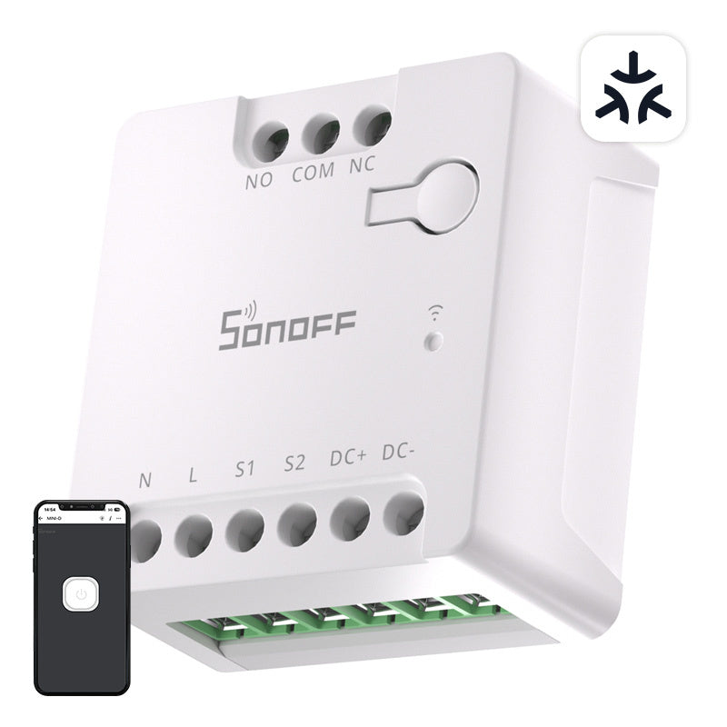 SONOFF MINI-D Smart WiFi Matter Switch (AC/DC 12-48V, kuiva kosketin)