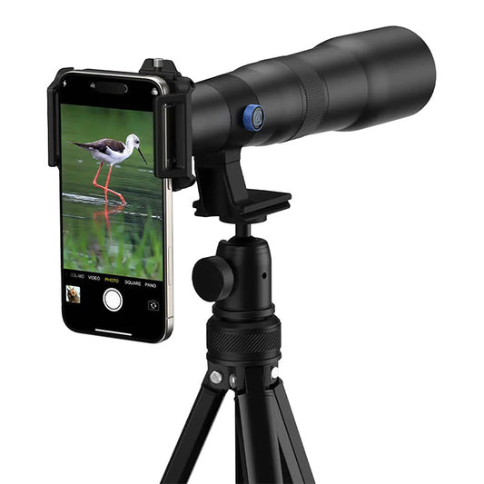 Super 50X Apexel APL-T50XJJ02 -objektiivi jalustalla