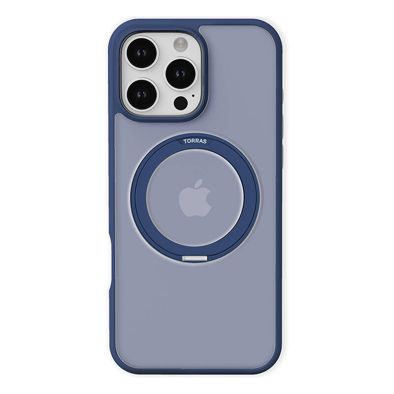 Torras Ostand Pro -suojakuori iPhone 16 Pro Max (sininen)
