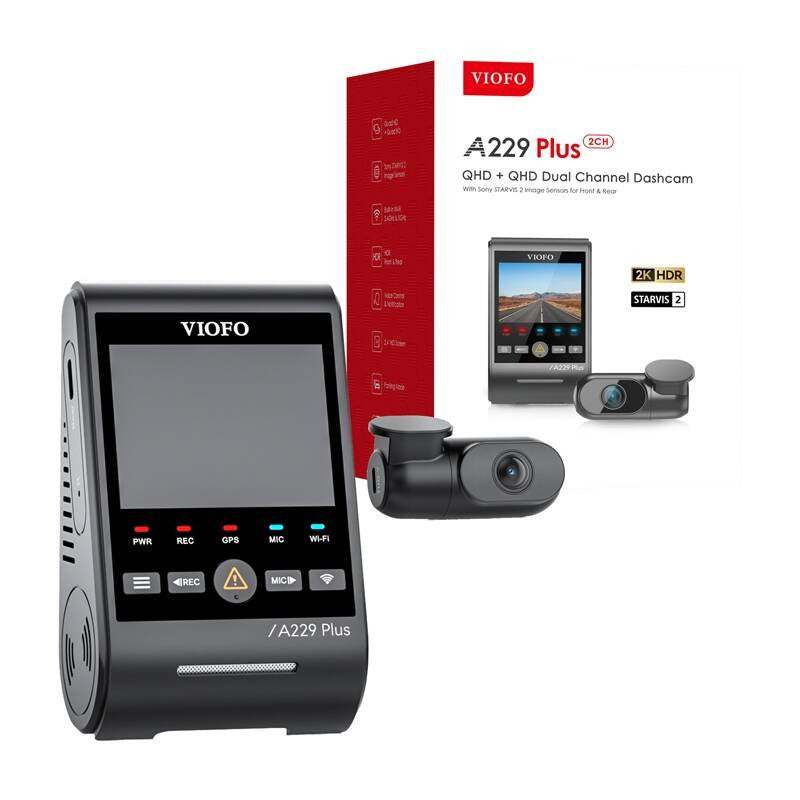 Kojelautakamera VIOFO A229 PLUS 2CH 2K + 2K WiFi, GPS | 074767 | 6972147073268 | Kotikauppa | Viofo
