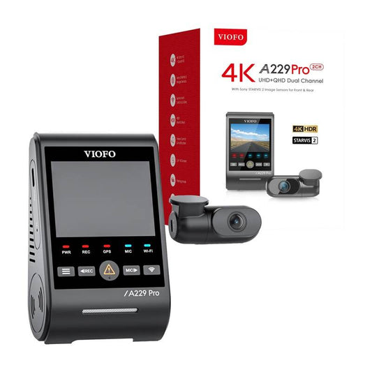 Kojelautakamera VIOFO A229 PRO 2CH 4K + 2K WiFi | 074765 | 6972147073299 | Kotikauppa | Viofo