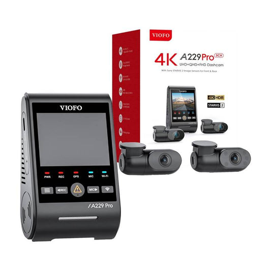 Kojelautakamera VIOFO A229 PRO 3CH 4K + 2K + 1080P WiFi, GPS | 074764 | 6972147073305 | Kotikauppa | Viofo
