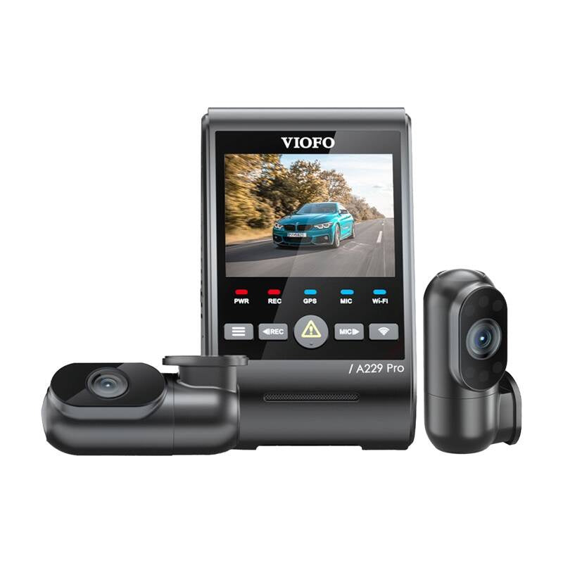 Kojelautakamera VIOFO A229 PRO 3CH 4K + 2K + 1080P WiFi, GPS