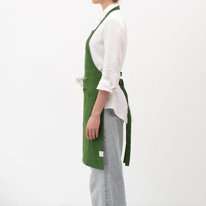 Esiliina kahdella etutaskulla Linen Tales - True Green