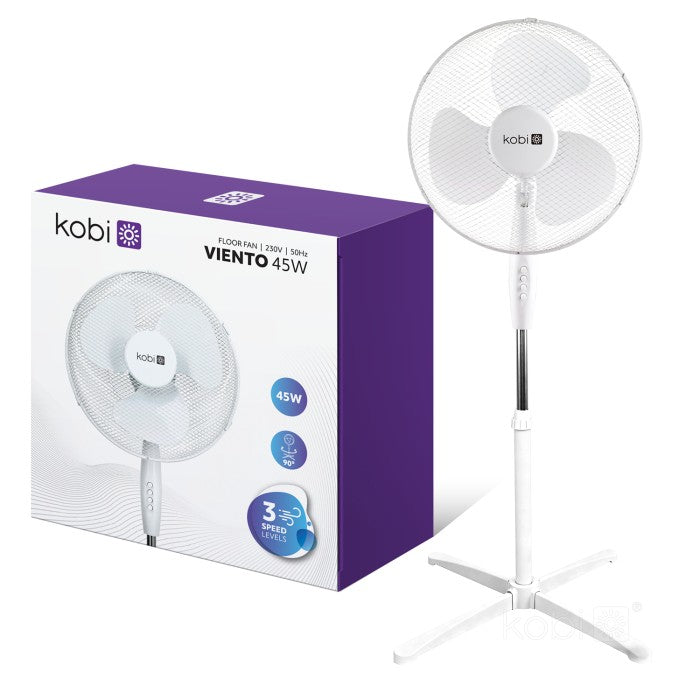 Lattiatuuletin 45 W, Ø 43 cm – 3 nopeutta, valkoinen