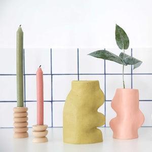 Fluxo Ceramic Vase Large - Pistachio