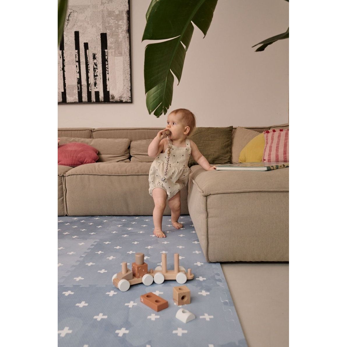 Foam Puzzle Playmat - Cross Azure