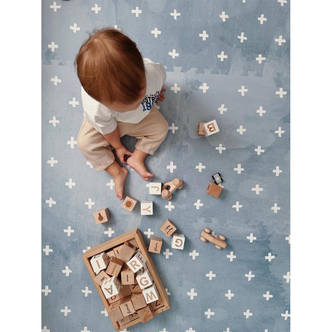 Foam Puzzle Playmat - Cross Azure