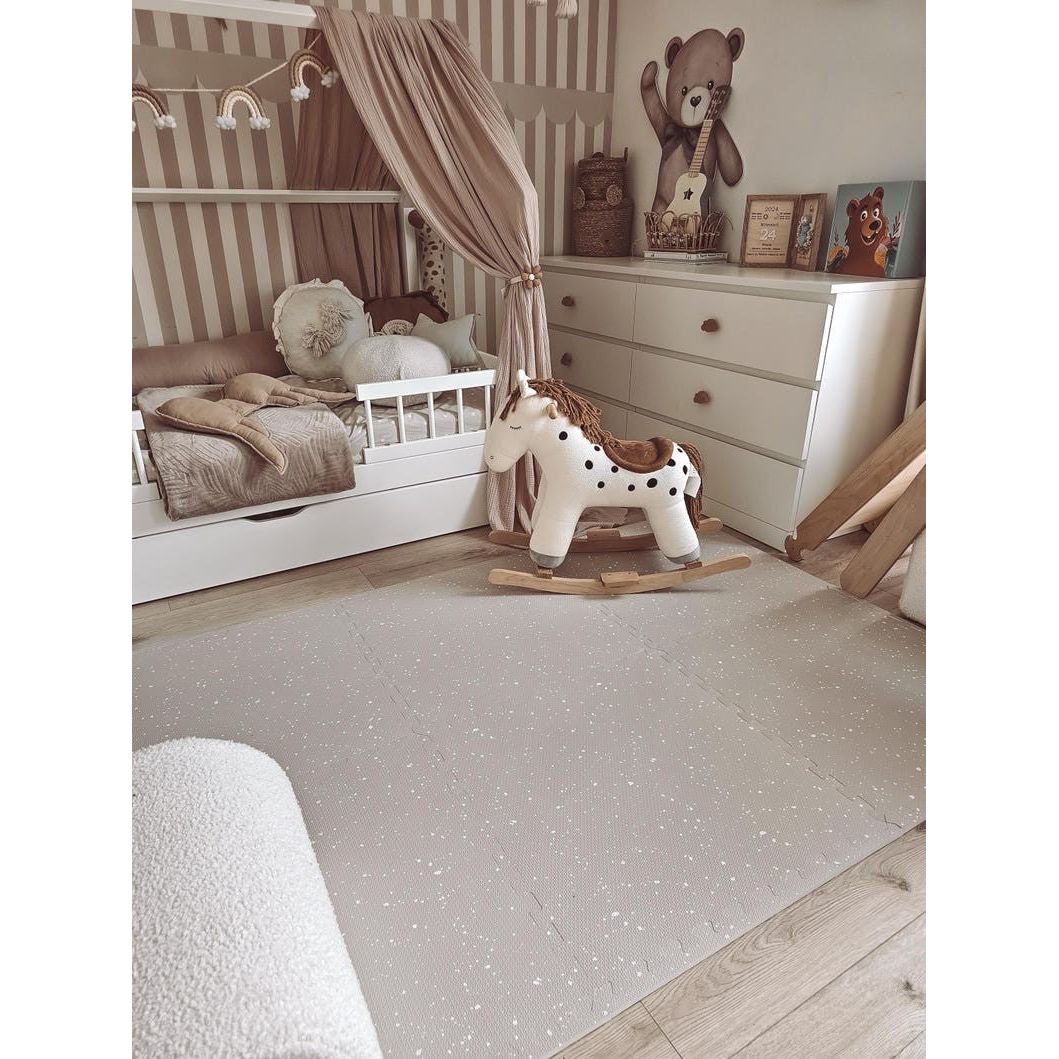 Foam Puzzle Playmat - Spots Cappuccino