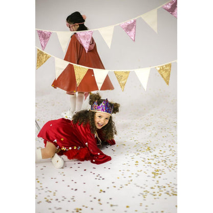 Sequin Garland - Gold and Beige