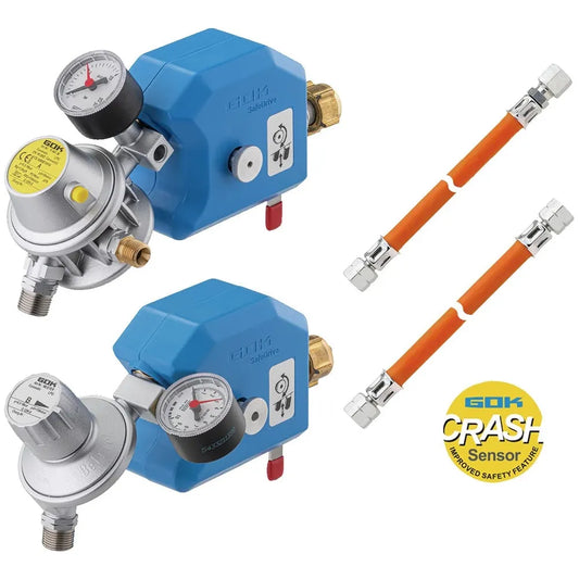 Gok pullonvaihtaja + säädin 30 mbar kv Caramatic SafeDrive Plus