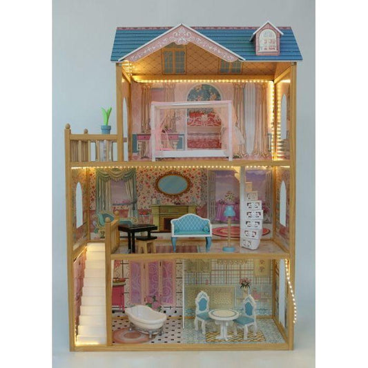 Wooden Dollhouse Emily with LED Lights