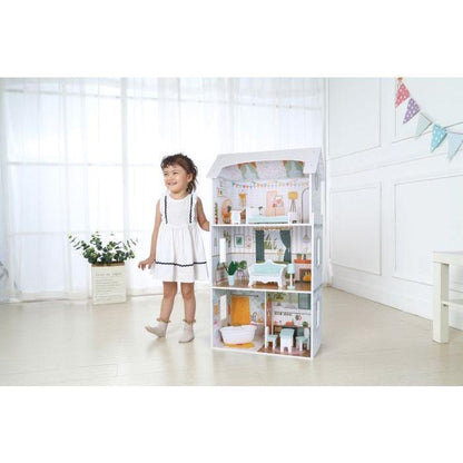 Wooden Dollhouse Luna with LED Lights