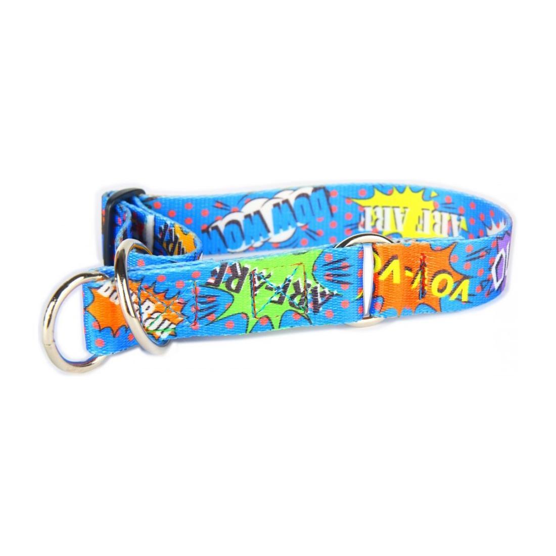 Half Chocke Collar - Blue Graffiti