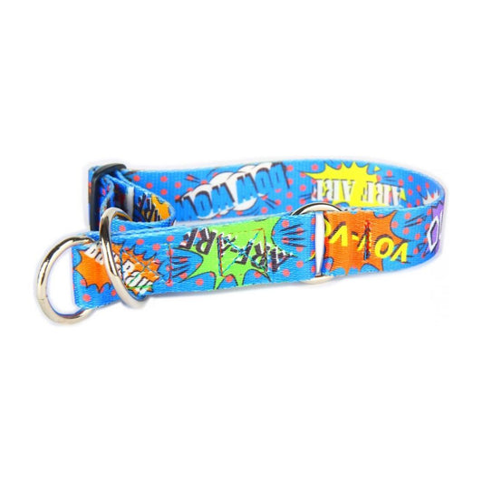 Half Chocke Collar - Blue Graffiti
