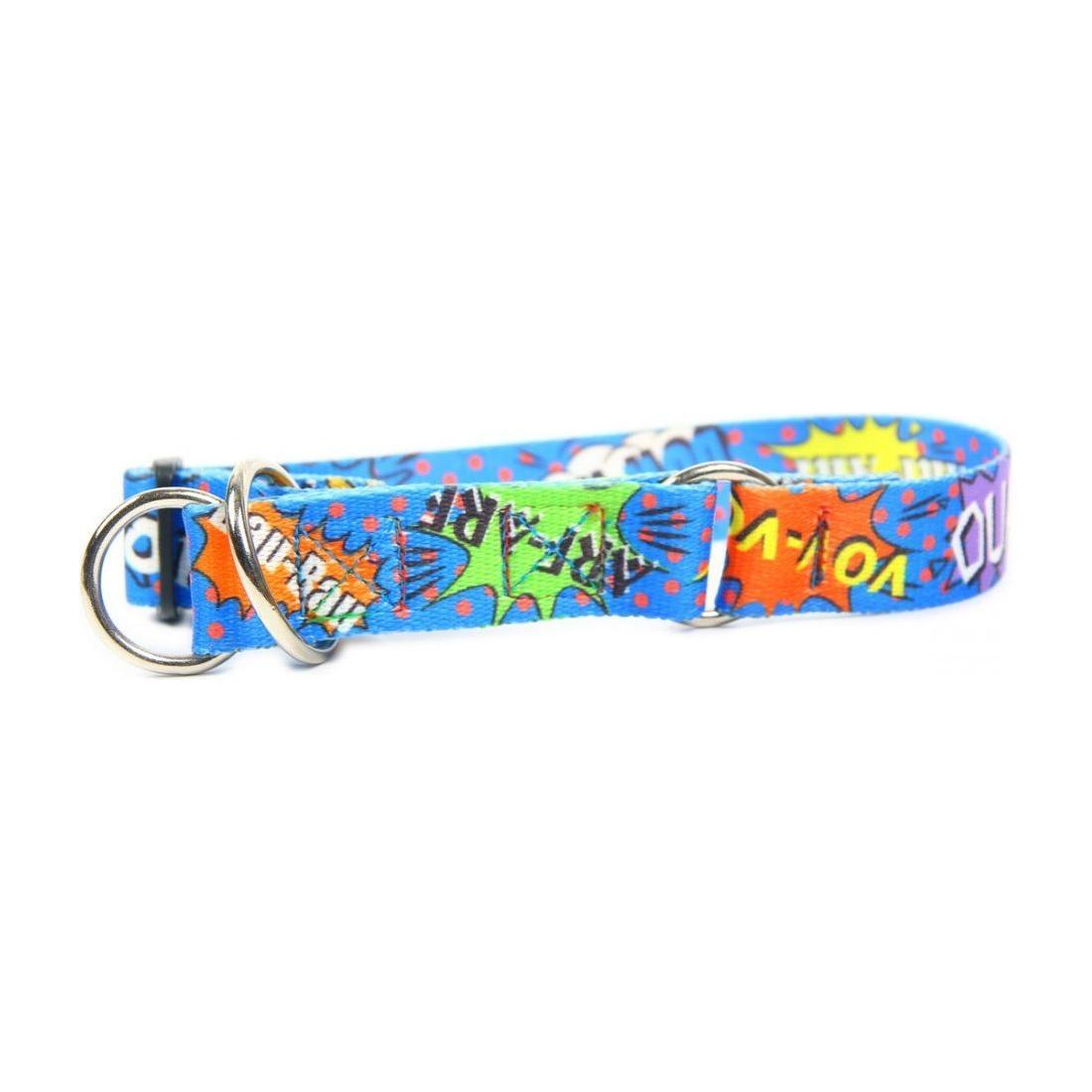 Half Chocke Collar - Blue Graffiti