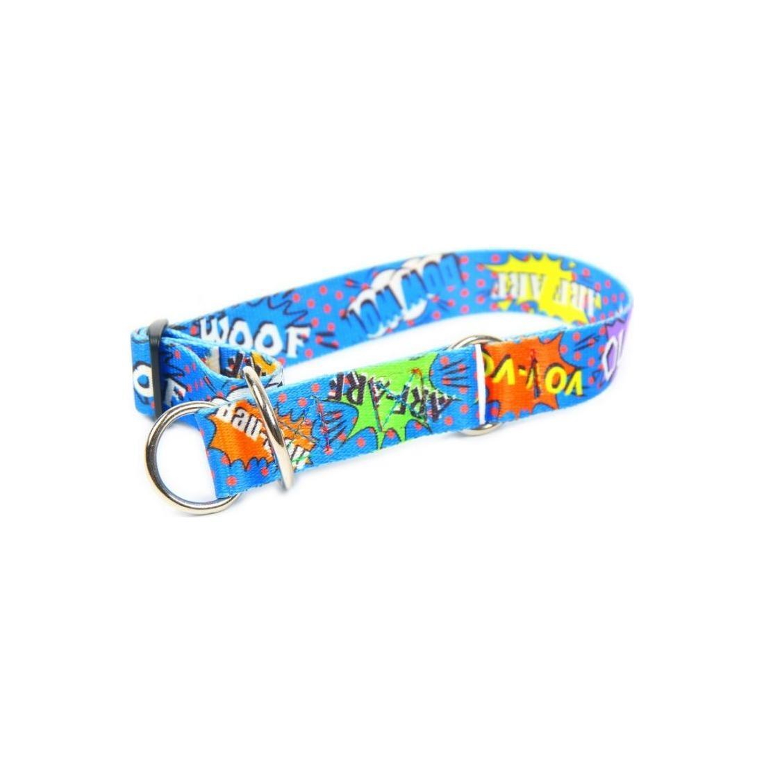 Half Chocke Collar - Blue Graffiti